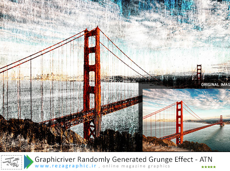 اکشن افکت گرانج فتوشاپ گرافیک ریور-Graphicriver Randomly Generated Grunge Effect  | رضاگرافیک 